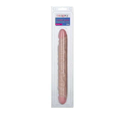 Двухсторонний фаллоимитатор CalExotics Veined Double Dong 12", 30 см
