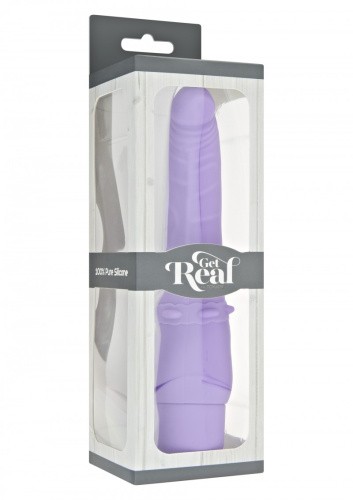 Get Real By ToyjoyClassic Smooth Vibrator - классический силиконовый вибратор (пурпурный) 11.5х3.2 см