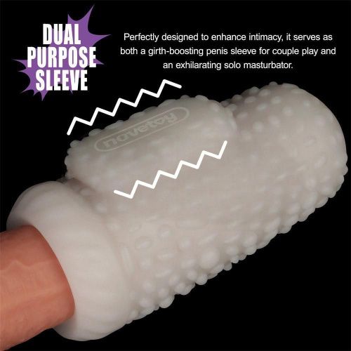 Мастурбатор LoveToy Knights Ring Vibrating Dual Purpose Sleeve-Drip