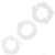 LoveToy - Triple Beaded Ring Set Clear - Эрекционные кольца, 3 шт