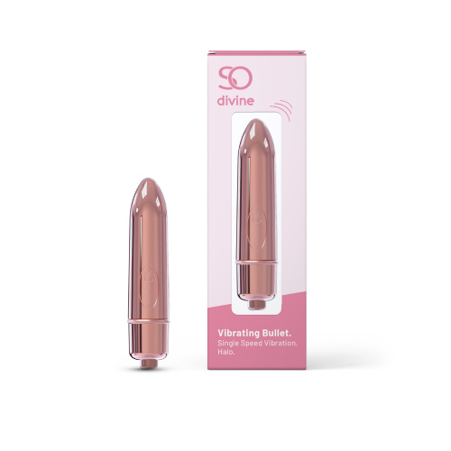 So Divine Rose Gold Halo стильна потужна віброкуля, 7.6х1.5 см - купити в Києві, Україні