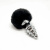 Alive Fluffly Twist Plug L - Анальна пробка з хвостом, 9х4 см (чорна) - купити в Києві, Україні