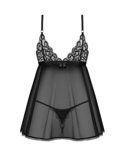 Сорочка бебі-дол Obsessive Blomentis babydoll & thong, M/L