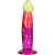 Дилдо Doc Johnson Crystal Jellies 7.5 Inch Rainbow, 19,1 см