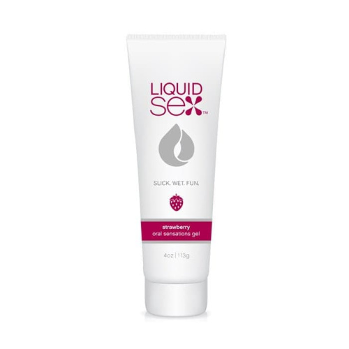 Оральный лубрикант со вкусом клубники Liquid Sex, 113 мл