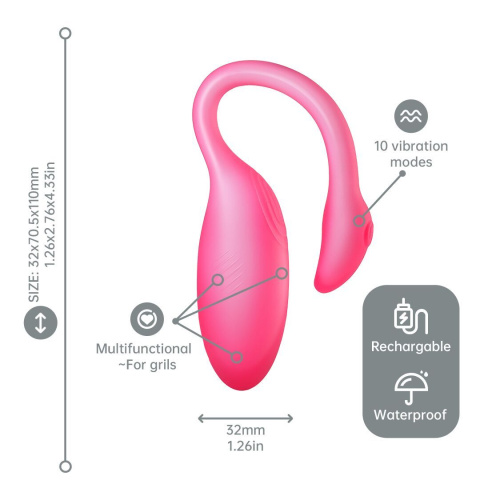 Віброяйце зі смарт управлінням Magic Motion Flamingo Max - купити в Києві, Україні