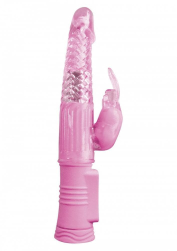 Ns Novelties 4Play Deluxe Slim Rabbit Vibe - вибромассажёр, 14х3.2 см (розовый)