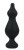 Adrien Lastic Amuse Big Black (L) - анальная пробка с двумя переходами, 13.5х4.1см (чёрный)