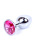 Анальная пробка с камнем Jewellery Silver Plug