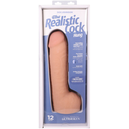 Фаллоимитатор Doc Johnson The Realistic Cock ULTRASKYN 12 Inch Hung, 31,8 см