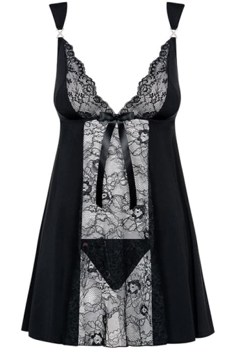 Сексуальный бебидолл с кружевом Obsessive Charmea babydoll (S/M)