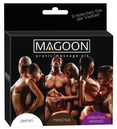 Magoon Massage Oil Set - Набор для массажа, 3х50 мл