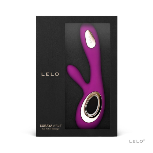 Lelo Soraya Wave - шикарний вібратор-кролик, 21.8х4.6 см (малиновий) - купити в Києві, Україні