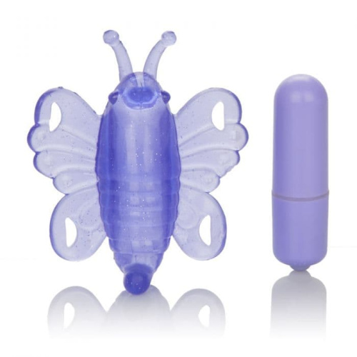 California Exotic Novelties Micro Wireless Venus Butterfly - Вибратор клиторальный в виде бабочки,  8Х2.5 см (фиолетовый)