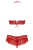 Obsessive 863-SET-3 set - эротический комплект с оборками, S/M (красный) Obsessive 863-SET-3 set - эротический комплект с оборками, S/M (красный)