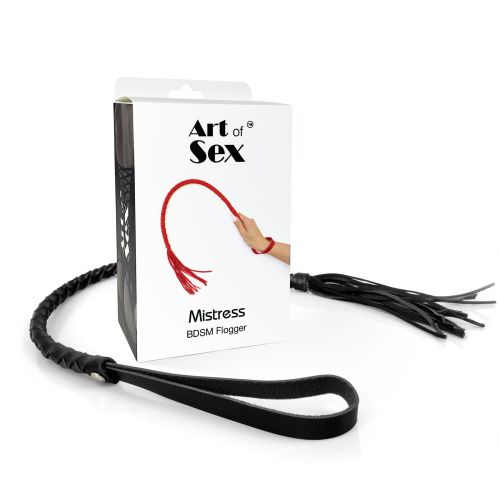Плеть из экокожи Art of Sex - Mistress (черный)