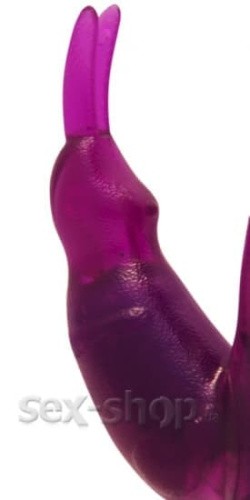 Toy Joy Bunny on a Budget - Вибратор с клиторальным отростком, 15х3.5 см
