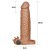 LoveToy Pleasure X Tender Vibrating Penis Sleeve Brown Add 2 - Насадка на член, 19х4.7 см LoveToy Pleasure X Tender Vibrating Penis Sleeve Brown Add 2 - Насадка на член, 19х4.7 см