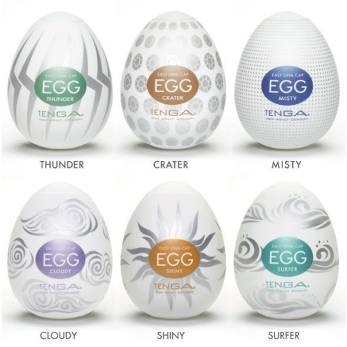 Набор мастурбаторов Tenga Egg Hard Boild Pack, 6 шт