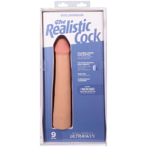 Фалоімітатор Doc Johnson The Realistic Cock ULTRASKYN 9 Inch, 22,9 см - купити в Україні | Секс шоп SEX-SHOP.ua