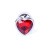 Boss Jewellery Silver Heart PLUG Red - Анальна пробка с кристаллом, 7х2.7 см (красный) Boss Jewellery Silver Heart PLUG Red - Анальна пробка с кристаллом, 7х2.7 см (красный)