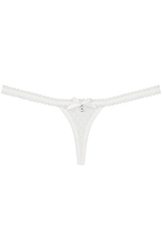 Obsessive 843-THO-2 - ажурные стринги, L/XL (белый)