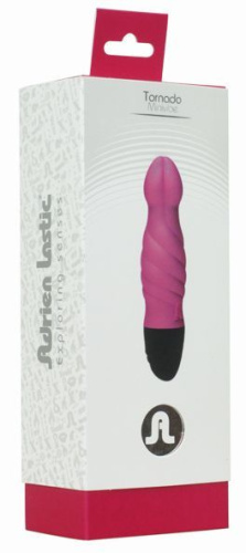 Adrien Lastic Tornado - Вибратор со стимулирующим рельефом, 14.6х3.6 см (розовый)