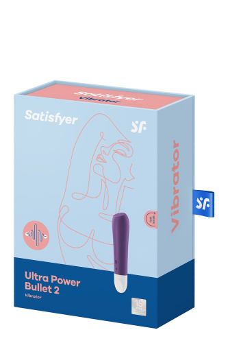 Satisfyer Ultra Power Bullet 2 - Міні-вібратор, 10,6 х2, 5 см. (фіолетовий) - купити в Києві, Україні