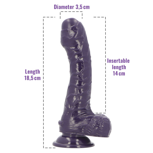 Фаллоимитатор с ароматом ежевики Toyz4lovers Delicious Dildo Berries, 18,5 см