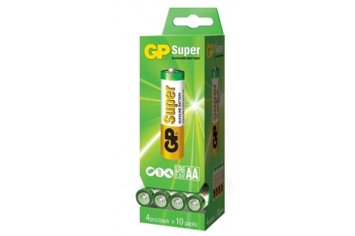 GP Super Alkaline - Батарейка AA (15А, LR6, 1.5V), 1 шт
