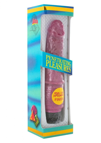 Реалистичный вибратор Seven Creations Jelly Purple, 18 см