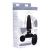 Xr Brands Rimmers Slim R Smooth Rimming Plug With Remote - Анальна пробка з вібрацією, 14 см (чорний) - купити в Києві, Україні