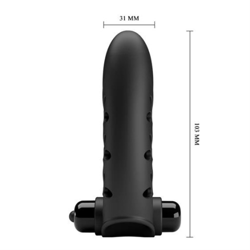 Pretty Love Vance Finger Vibrator - Вибратор на палец, 10.3х3.1 см (чёрный)