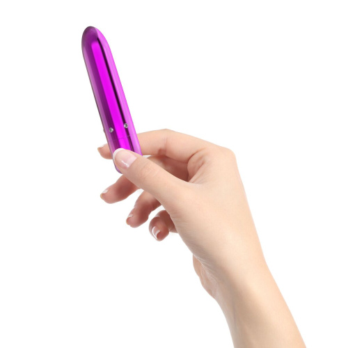 PowerBullet - Pretty Point Rechargeable Purple - віброкуль, 10х1.9 см (фіолетовий) - купити в Києві, Україні