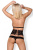 Obsessive 846-SEG-1 set - кружевной эротический комплект, L/XL (чёрный)