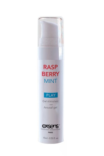 EXSENS Kissable Raspberry Mint - Стимулюючий гель для клітора або оральних ласок, 15 мл (полуниця) - купити в Києві, Україні