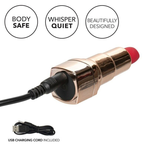 CalExotics Hide & Play Lipstick Recharge вібратор у формі помади (червоний) - купити в Києві, Україні