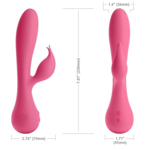 Jimmy Jane Glo Rabbit Heating Vibrator - вибратор-кролик, 10.8х3.8 см