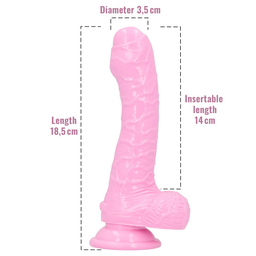 Фалоімітатор з ароматом жуйки - Toyz4lovers Delicious Dildo Bubble Gum, 18,5 см - купити в Україні | Секс шоп SEX-SHOP.ua