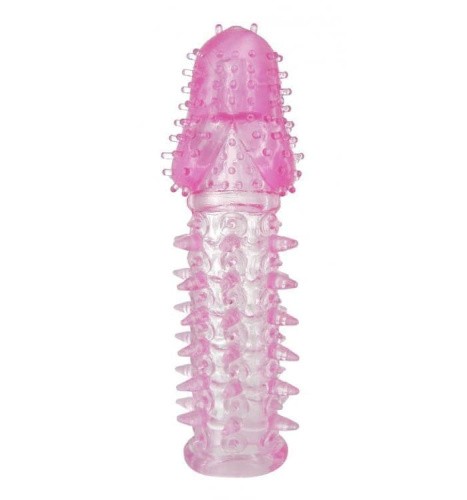 Trinity Vibes Textured Penis Extender and Vibe Sleeve - Насадка на пенис, 13.6х4.3 см