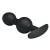 Pretty Love silicone Anal balls Black - Анальна пробка зі зміщеннями центрів ваги, 10,4х2.2-2.6 см (чорний) - купити в Києві, Україні