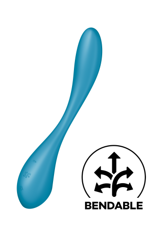 Satisfyer G-Spot Flex 5+ - Універсальний вібратор, 15х3.4 см (синій) - купити в Києві, Україні