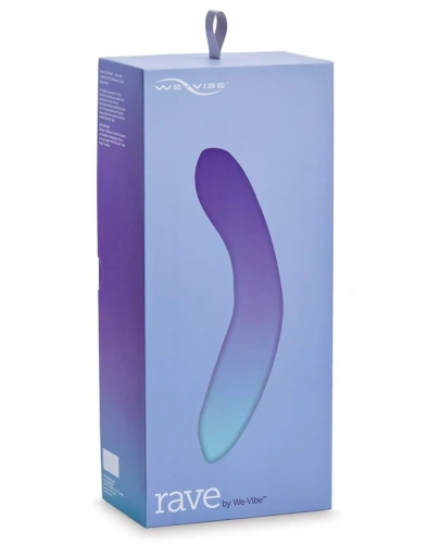 We-Vibe Rave + Лубрикант 50 мл - анатомічний вібратор для точки G, 19,3х3,4 см (фіолетовий) - купити в Києві, Україні