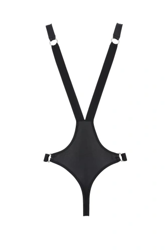 Passion - 028 BODY HARRY black - Чоловічий боді на лямках, XXL/XXXL - купити в Києві, Україні