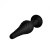 Silicone Vibrating Anal Plug with Remote Control - анальная пробка с дистанционным управлением, 14.6х3.9 см (чёрный)