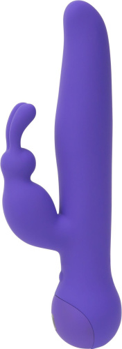 Swan Touch Duo Teal - вібратор-кролик із сенсорним керуванням та ротацією, 14х3.8 см (фіолетовий) - купити в Києві, Україні