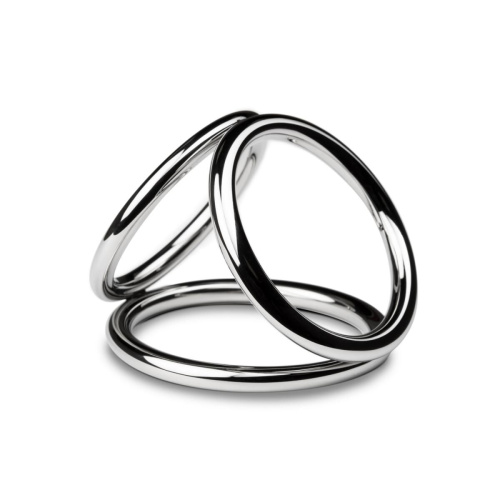 Sinner Gear Unbendable - Triad Chamber Metal Cock and Ball Ring - Medium три эрекционных кольца