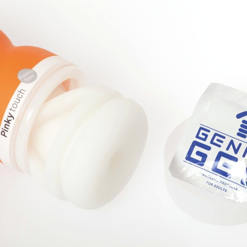 Genmu Pinky-Orange - мастурбатор, 15.8х6.7 см