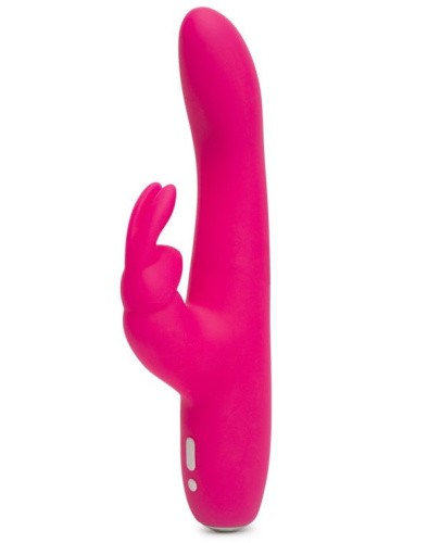 Happy Rabbit Slimline Curve - вибратор кролик с тонким стволом, 24.1х3.4 см