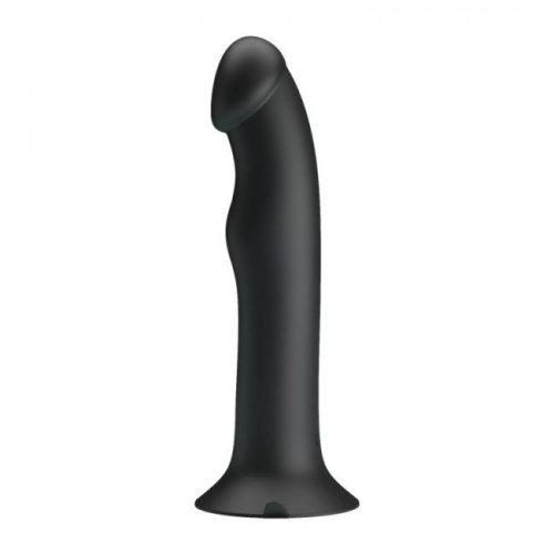 Pretty Love - Murray Dildo with Vibration - Реалистичный вибратор на присоске, 19х3.8 см (чёрный)